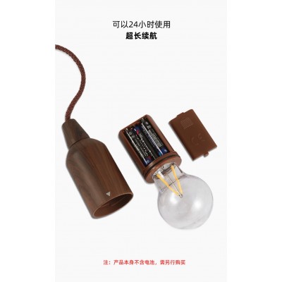 跨境现货户外露营灯复古氛围灯拉绳天幕挂灯装饰氛围灯2个图2