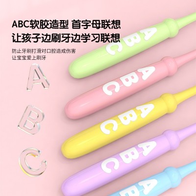 米客儿童牙刷软毛批发 卡通护龈家用3-12岁宝宝收纳十支 桶装厂家  30支图5