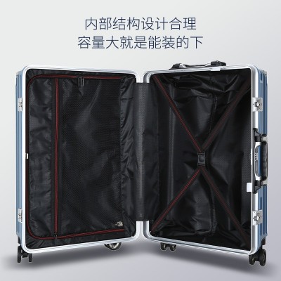全铝合金边框静音万向轮三位密码锁防划20寸24寸登机拉杆旅行李箱  2个图4