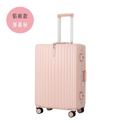 铝框行李箱女日系小型20登机拉杆箱男24静音万向轮旅行密码箱学生  1个图3