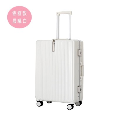 铝框行李箱女日系小型20登机拉杆箱男24静音万向轮旅行密码箱学生  1个图2