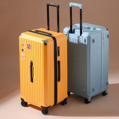 五轮大容量加厚款拉杆箱万向轮5轮旅行箱出国托运密码行李箱子  2个图4