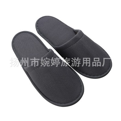 全季白板无logo一次性拖鞋XPE真美布浅灰深灰宾馆客房民宿家用100双图5
