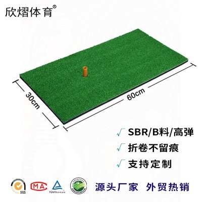 亚马逊便携迷你户外室内挥杆练习器golf配件击球垫高尔夫打击垫   1件图3