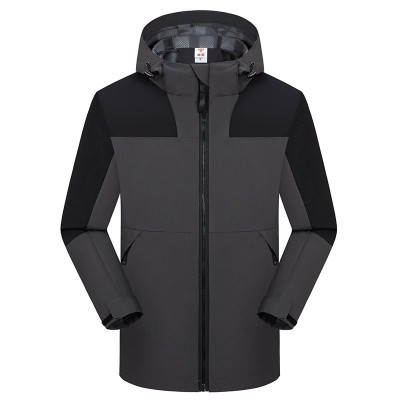 户外冲锋衣定 制薄款工作服印logo防风防水保暖外套广告衫印字男  2件图5