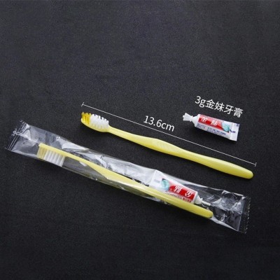 酒店牙具套装一次性牙刷牙膏塑料洗漱用品二合一全套牙具套装100只图2