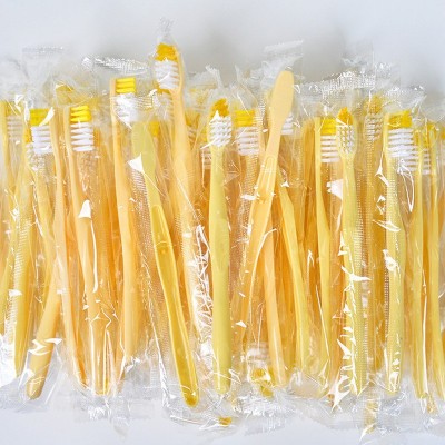 酒店牙具套装一次性牙刷牙膏塑料洗漱用品二合一全套牙具套装100只图3