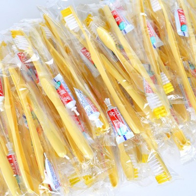 酒店牙具套装一次性牙刷牙膏塑料洗漱用品二合一全套牙具套装100只图4