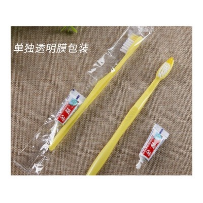 酒店牙具套装一次性牙刷牙膏塑料洗漱用品二合一全套牙具套装100只图5