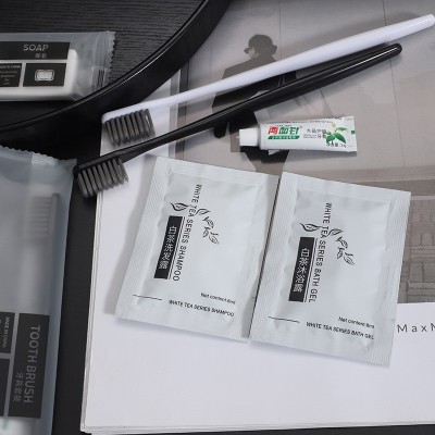 连锁酒店宾馆一次性洗漱用品套装 民宿客房牙膏牙刷批发定 制2件图3