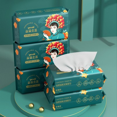 洗脸巾大量批发 美容院专用一次性干湿两用加厚抽取式洗脸巾  2包图4