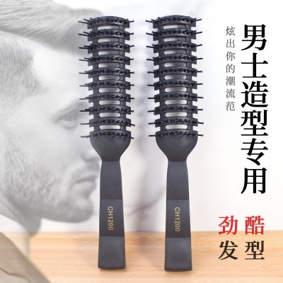 PP塑料排骨梳理发梳子头皮按摩塑料梳男士油头卷发梳洗护礼品批发  12把图2