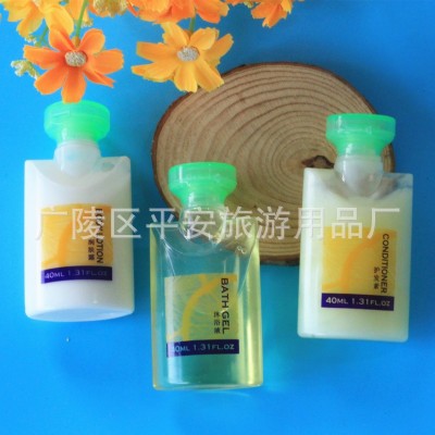 厂家直销一次性洗发液沐浴露40ml瓶装酒店宾馆客房一次性用品5000瓶图4