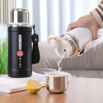 爆款不锈钢保温杯 316大容量户外便携茶水分离泡茶杯男女喝水杯子  2个图4