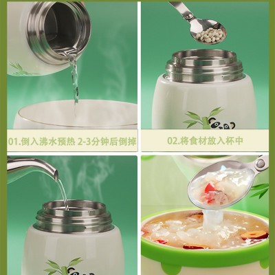 银耳羹保温杯 316不锈钢焖烧杯户外便携保温饭盒提锅燕窝杯喝水杯  2个图4