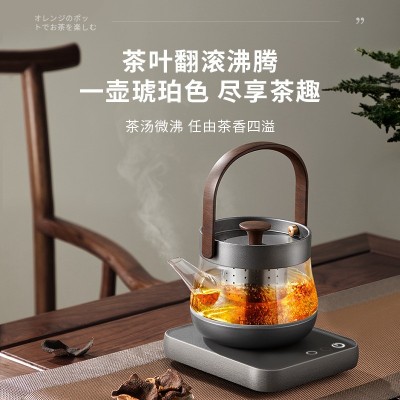 智蔚茶器茗悦煮茶器316不锈钢日式煮茶器保温恒温电茶壶烧水壶 2套图2