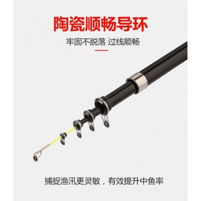 软尾海竿钓鱼竿矶竿软尾渔具钓鱼竿软尾矶竿玻璃钢矶竿结实鱼竿  2个图4