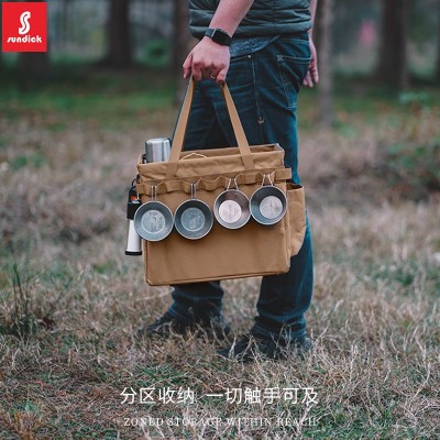 山地客户外折叠收纳开口箱露营储物工具袋手提袋居家购物袋柴火包1个图5